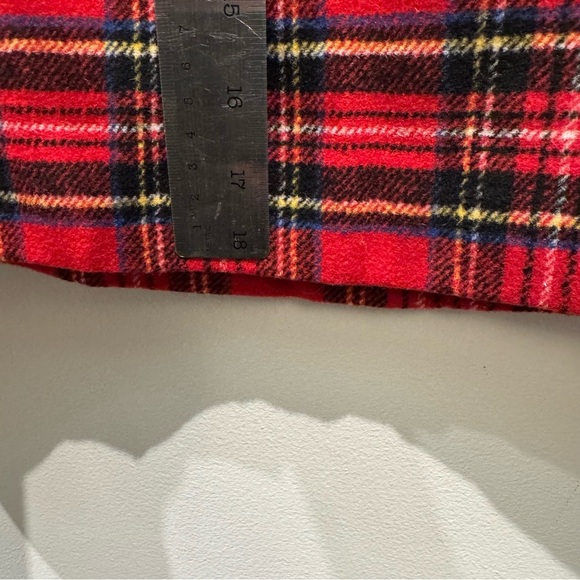 NWT- J.Crew Red Plaid Wool Festive Holiday Mini Skirt Size 4 Women’s - Picture 6 of 10